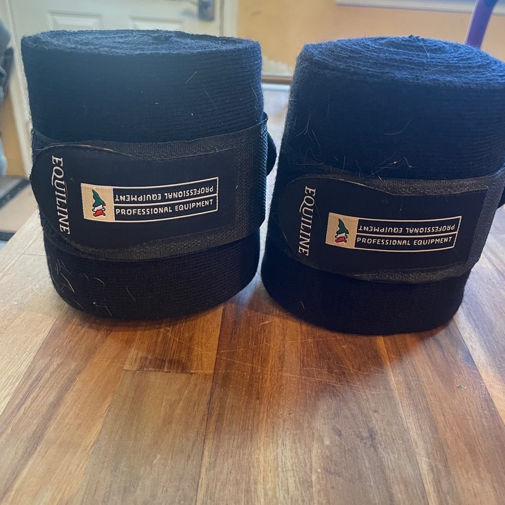 Equiline Black Professional Pet Wraps. SOLD